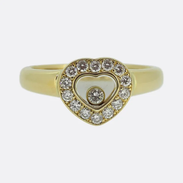 Chopard Happy Diamonds Icon Heart Ring from The Vintage Jeweller