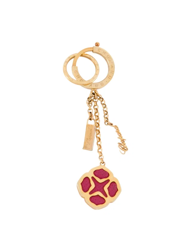 Chopard Patterned Keychain in red from The RealReal