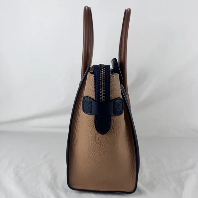 Celine Micro Luggage Tricolor Bag in calfskin from Reowned, photo 3 of 17