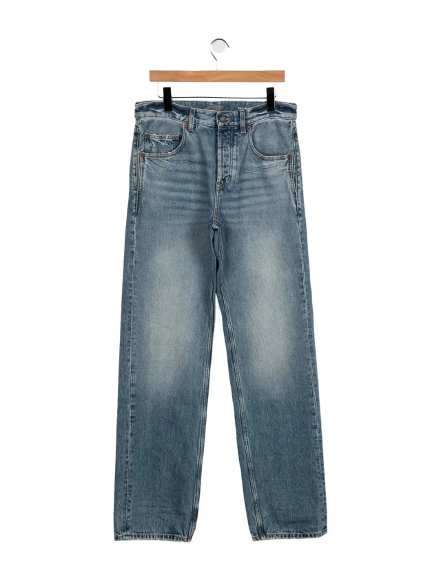 Saint Laurent 2023 Straight Leg Jeans in blue from The RealReal