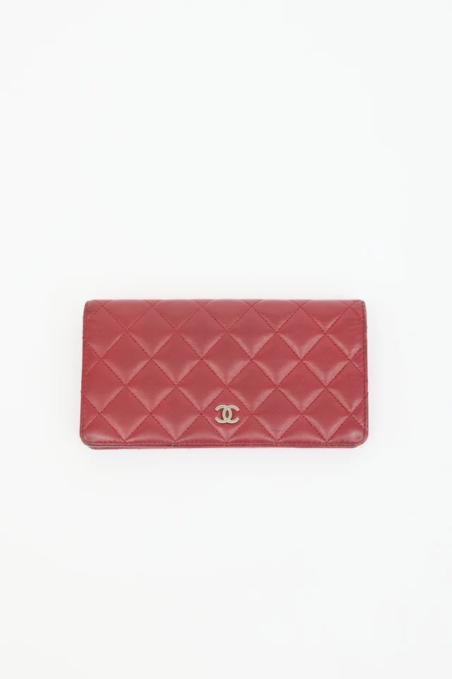 Chanel 2012 Quilted Leather L-Yen Wallet from VSP Consignment