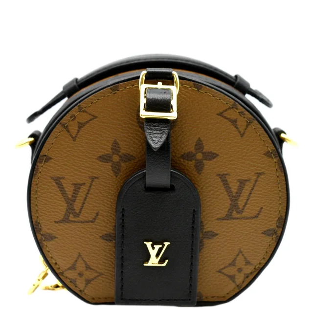 Louis Vuitton Boite Chapeau Mini Reverse Monogram Canvas Shoulder Bag Brown in Brown Coated canvas from Dallas Designer Handbags
