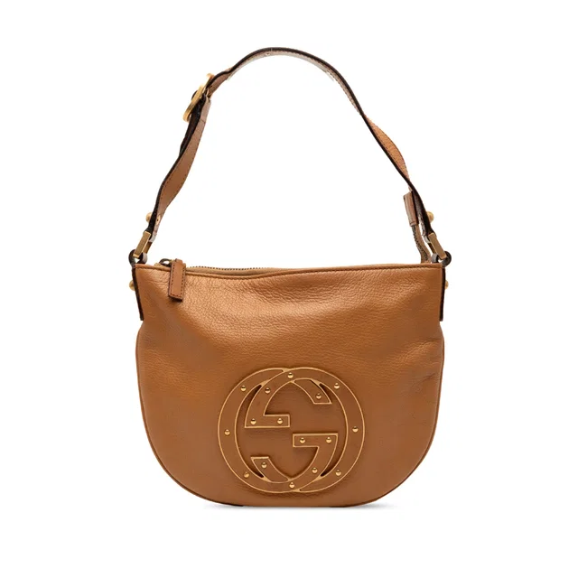 Brown Gucci Small Leather Blondie Hobo Bag in Brown Leather from Designer Revival, photo 1 of 1