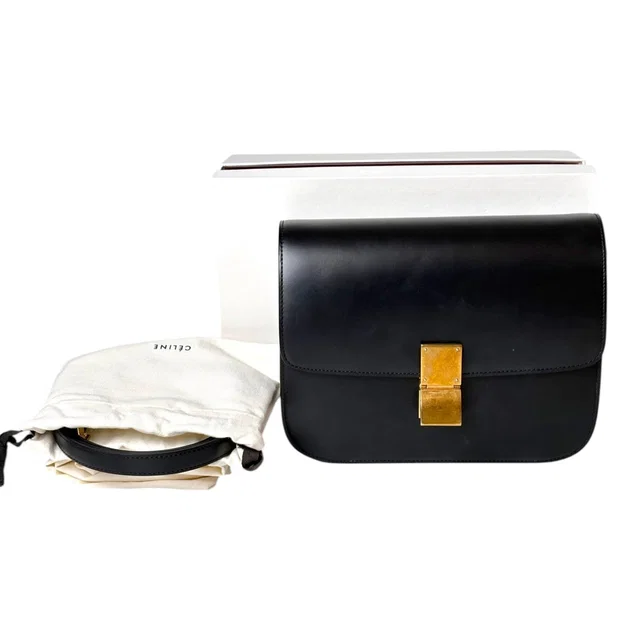Celine Black Classic Box Bag in Black from Luxury Promise