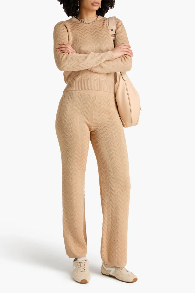 Missoni Crochet-Knit Cotton-Blend Straight-Leg Pants, photo 2 of 4 from THE OUTNET