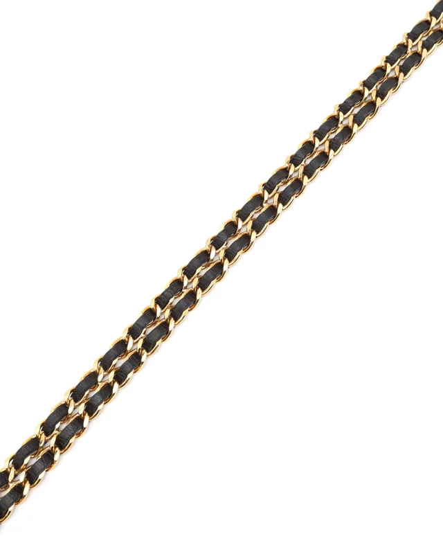 Chanel Double Leather Chain Belt, Size 75 in Leather from A Retro Tale, photo 2 of 4