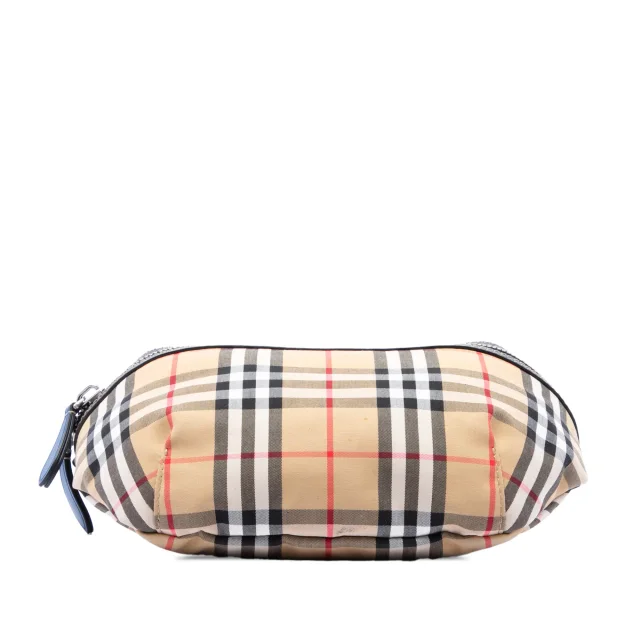 Beige Burberry House Check Nylon Sonny Belt Bag in Beige Nylon from Designer Revival, photo 3 of 6
