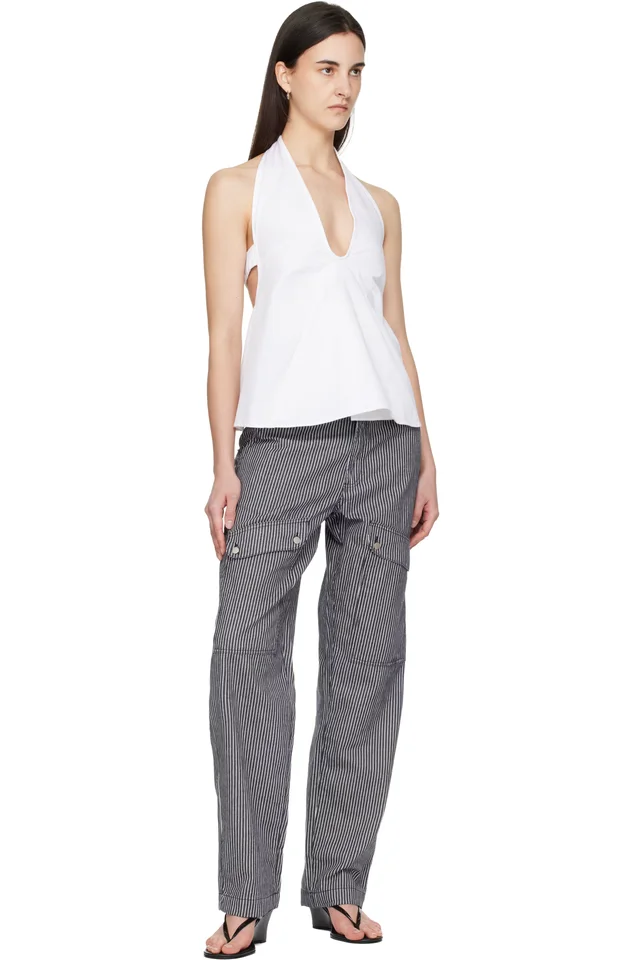 Gimaguas Navy Brixton Trousers, photo 4 of 4 from SSENSE