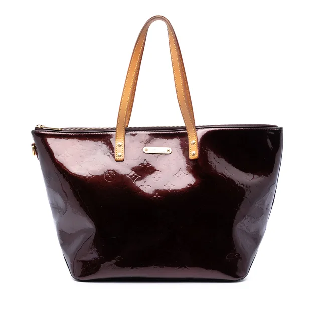 Purple Louis Vuitton Monogram Vernis Bellevue GM Tote Bag in Purple Leather from Designer Revival