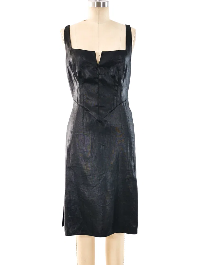 Valentino Garavani Waxed Linen Tank Dress from Arcade Vintage