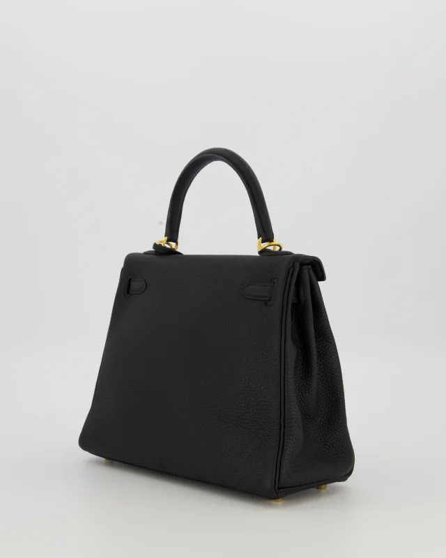 Hermès Kelly 25 Retourne Bag in Black Togo leather from Sellier, photo 5 of 22
