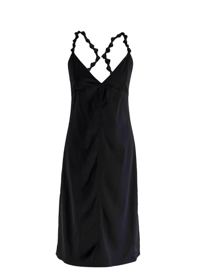 Bottega Veneta Knotted Strap Satin Dress in Satin from HEWI