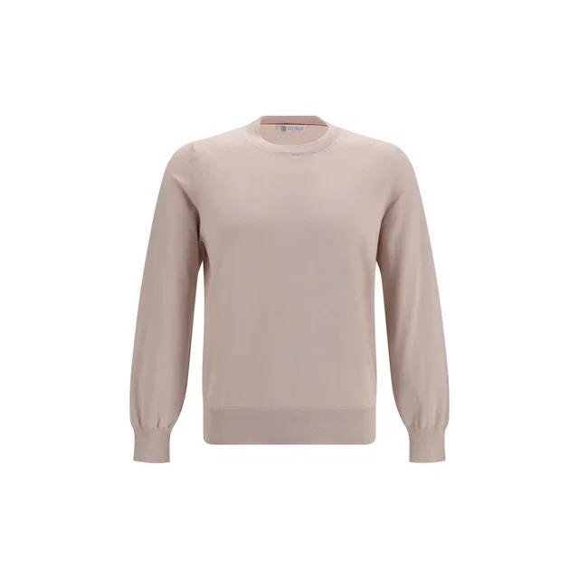 Brunello Cucinelli Beige Cotton Sweatshirt in Beige from HEWI