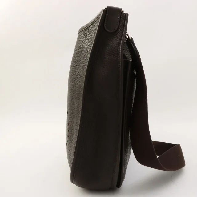 Hermès 2006 Evelyn II GM Chocolat in Clemence leather from VINTAGE QOO TOKYO, photo 4 of 18