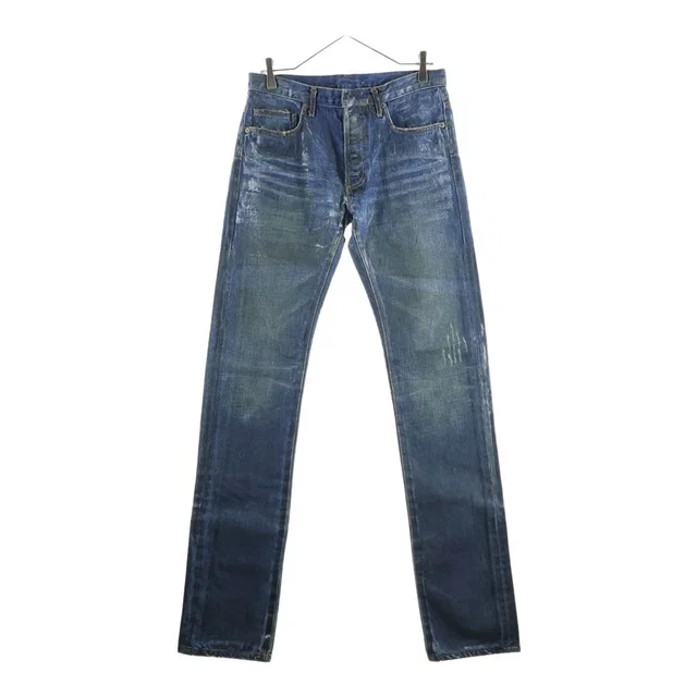 Dior Homme Luster Coating Claw Denim Pants Indigo in Denim from The Reluxe