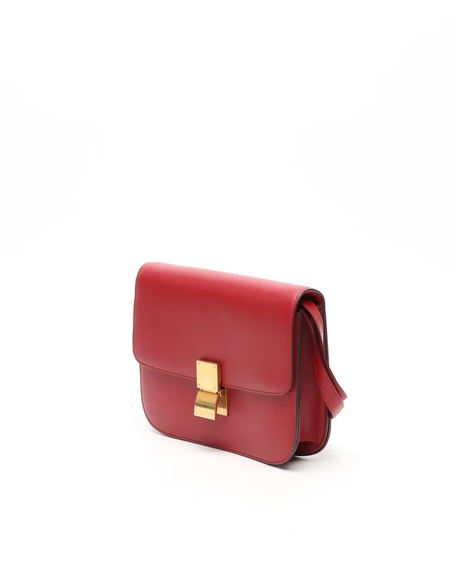 Celine Medium Classic Box Bag in Leather from A Retro Tale, photo 2 of 9