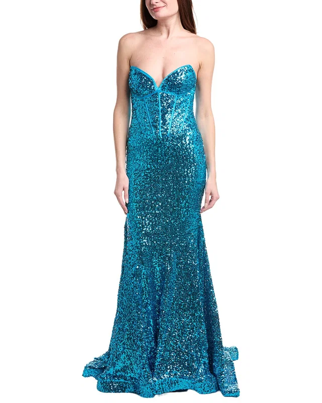 Jovani Emeblished Gown, image 1 of 1 from Gilt
