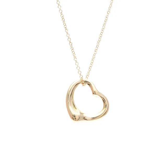Tiffany & Co. Open Heart Necklace Pink Gold (18K) No Stone Men,Women Fashion Necklace (Pink Gold) in Pink gold Pink gold (18K) from Elady