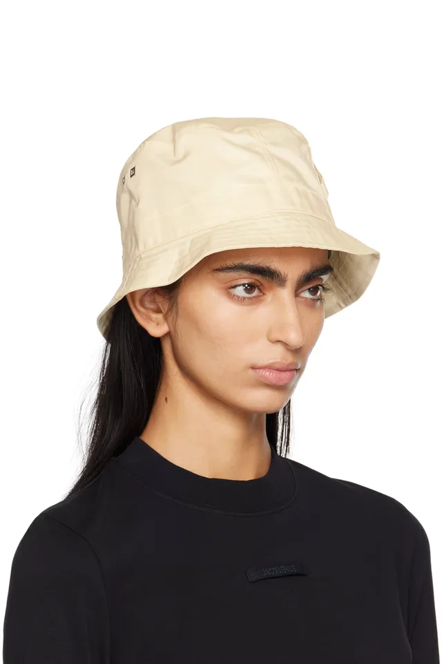 JACQUEMUS Beige Le Chouchou 'Le bob Ovalie' Bucket Hat, photo 2 of 2 from SSENSE
