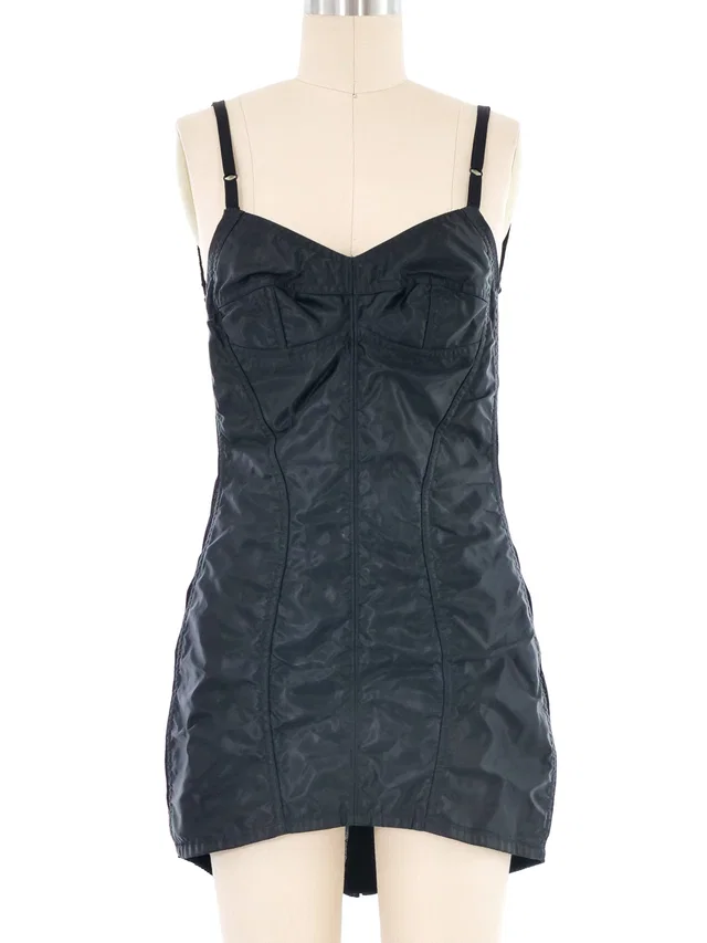 1992 Dolce & Gabbana Boned Lingerie Dress in Nylon from Arcade Vintage