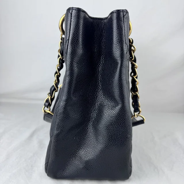 Chanel GST Black Caviar Bag in Black Caviar, caviar leather, Metal from Reowned, photo 2 of 2