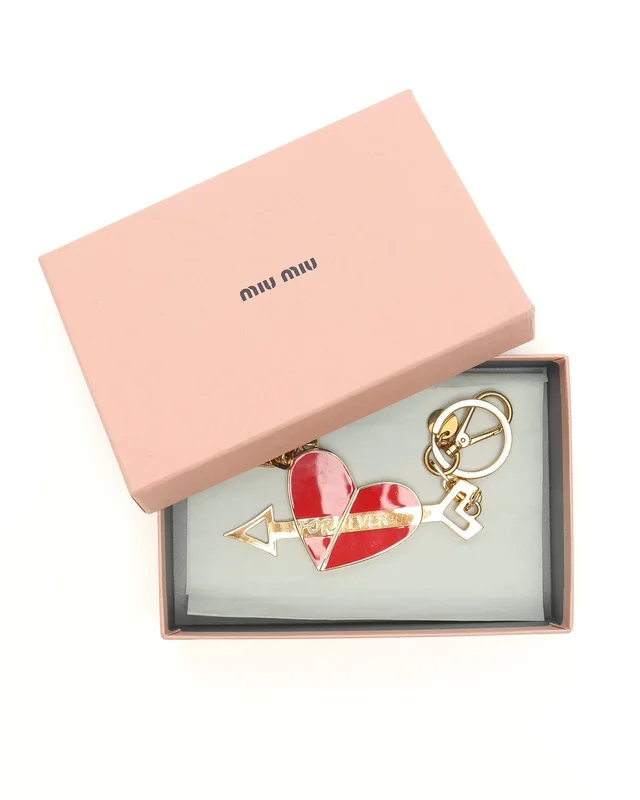 Miu Miu Heart Magnet Dual Keyring from A Retro Tale, photo 4 of 4