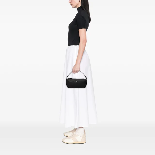 Black Prada Tessuto Pochette Shoulder Bag in Black Nylon from Designer Revival, photo 2 of 2