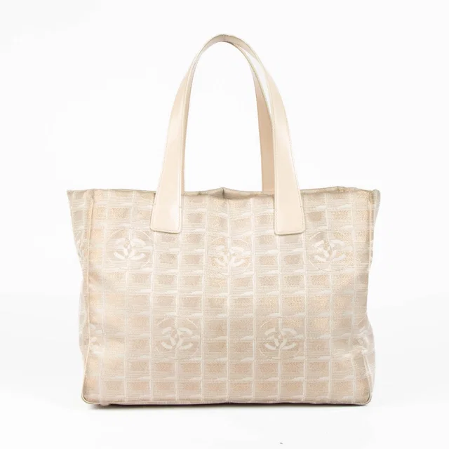 Chanel CC Travel Line Metallic Rose Shoulder Bag in Pink from Labellov
