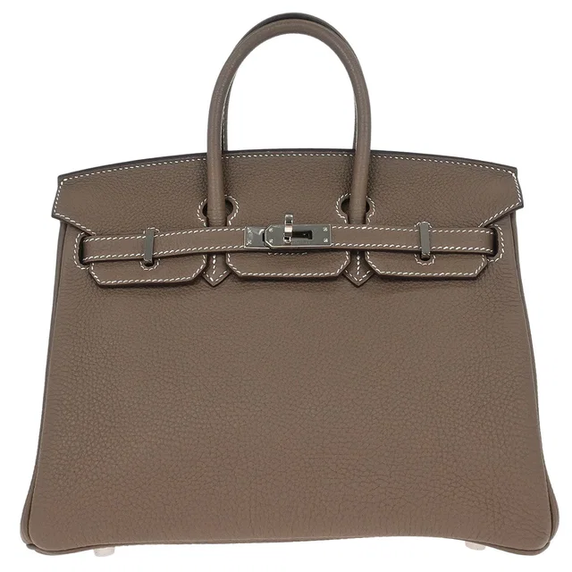 Hermès Etoupe Togo Birkin 25 Handbag in Taupe Togo leather from AMORE Vintage Tokyo