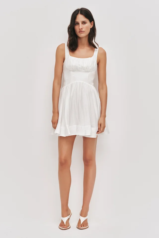 AJE Mist Mini Dress in White from Aje, photo 1 of 1