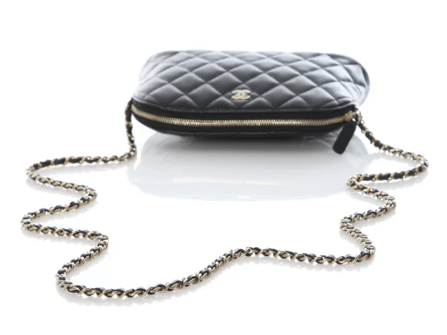 Chanel Black Quilted Caviar 24A Clutch with Chain in Black Caviar leather from Ann's Fabulous Finds, photo 7 of 9