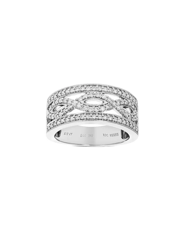 Amairah Silver 0.50 ct. tw. Lab-Grown Diamond Ring, image 1 of 1 from Gilt