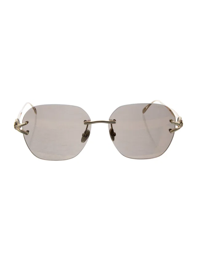 FRED Round Tinted Sunglasses w/ Tags in black from The RealReal