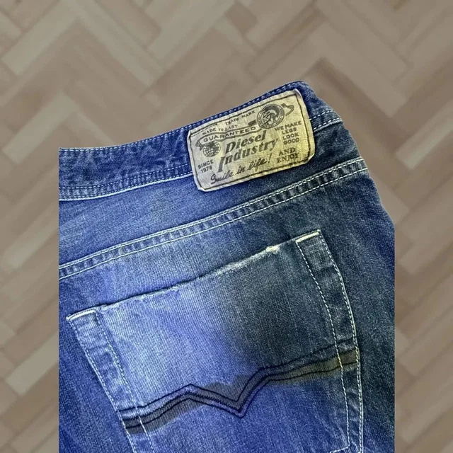 Diesel Jeans Mens 38x33 Blue Bootcut Denim Button Fly Medium Wash Zatiny 008ye in blue Denim from Grailed