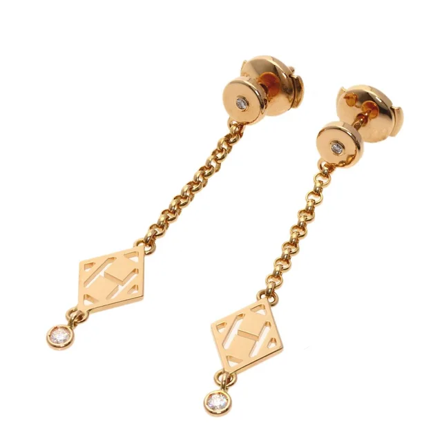 Hermès Gambade Diamond Earrings 18K Pink Gold in Pink from The Reluxe