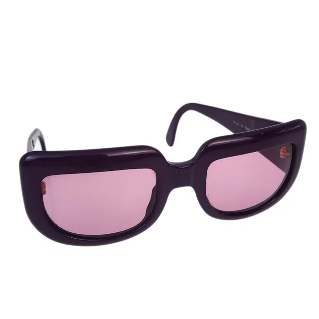Chanel Sunglasses Eyewear Purple Small Good in Purple Resin from AMORE Vintage Tokyo