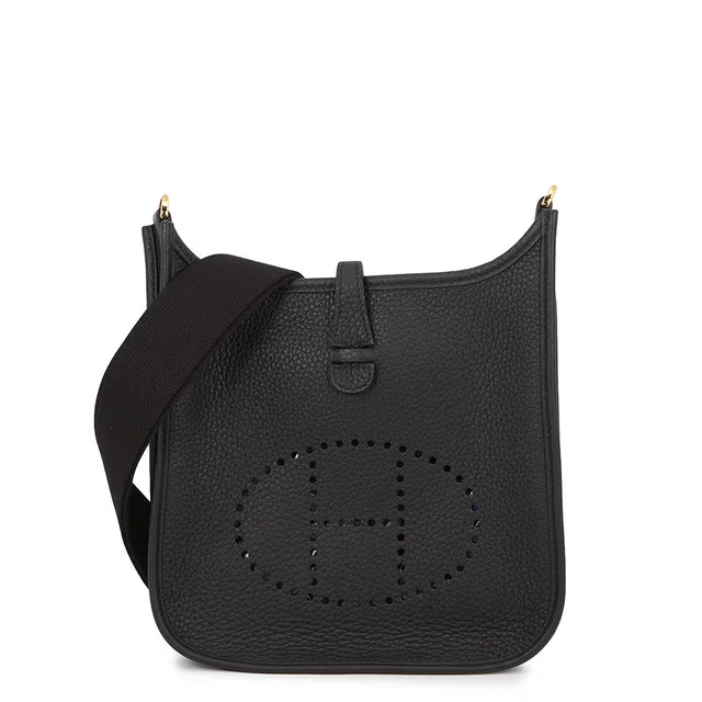 Hermès Evelyne 3 Black Taurillon Clemence Size 23 in Black Clemence leather from GALLERY RARE