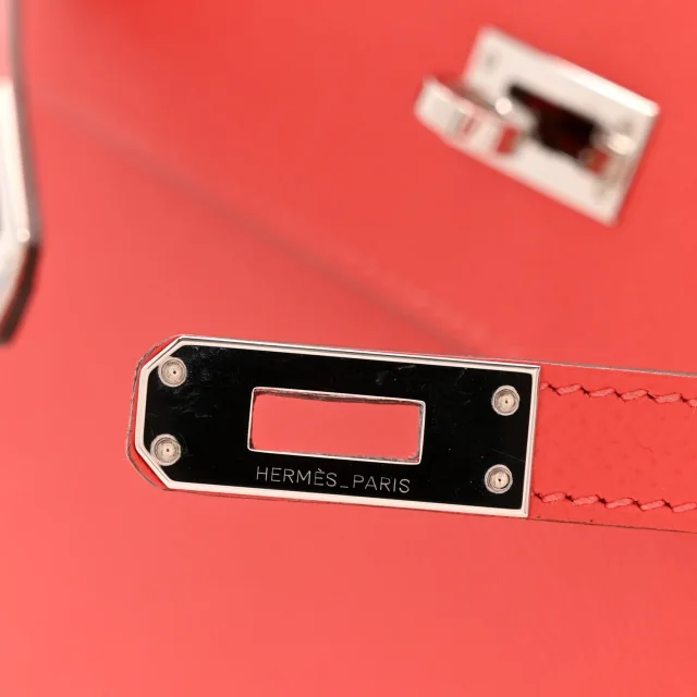 Hermès Epsom Kelly Sellier 25 Rose Jaipur in Pink Epsom leather from FASHIONPHILE, photo 12 of 14