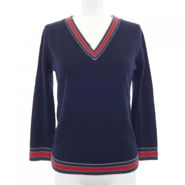 Gucci Knit Sweater Navy in Navy from The Reluxe