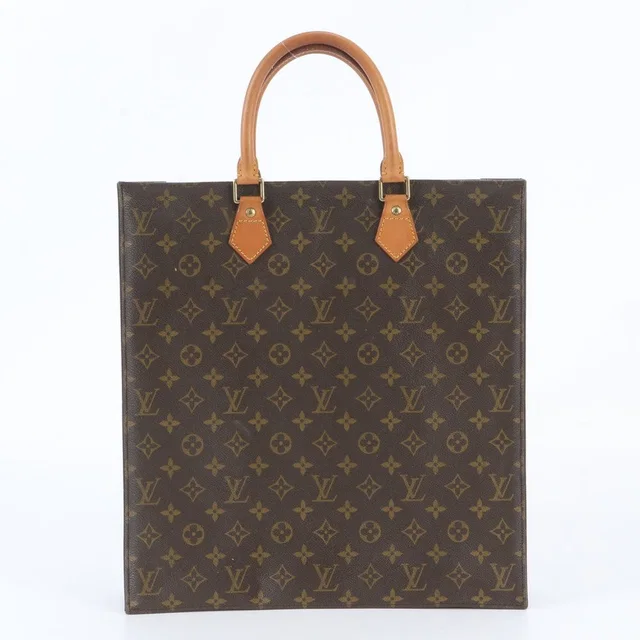 Louis Vuitton Monogram Sac Plat Leather Tote Bag Shoulder Business in Leather from The Reluxe