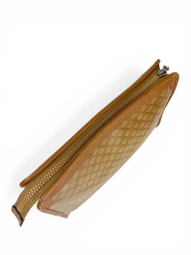 Celine Camel Macadam Zip Clutch in Brown from Season 2 Consign, photo 3 of 4