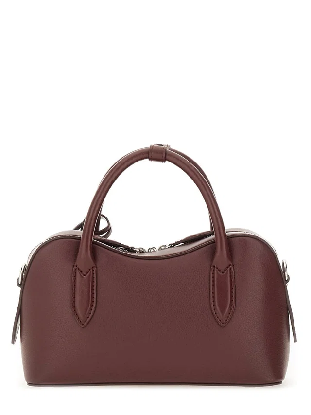 Stella McCartney Ryder Shoulder Bag — Burgundy F: True Hemp in Burgundy from HEWI