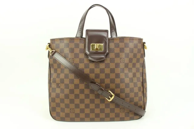 Louis Vuitton Damier Ebene Rosebery 2way Crossbody Tote Bag in Brown Canvas from Bagriculture