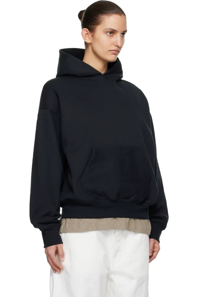 Fear of God ESSENTIALS Black Classic Hoodie, photo 2 of 4 from SSENSE