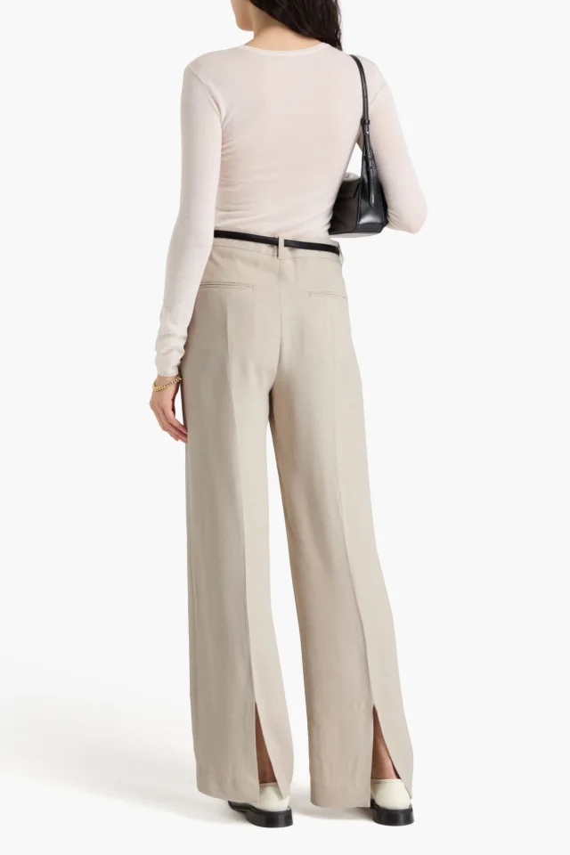 Toteme Crepe Wide-Leg Pants, photo 3 of 4 from THE OUTNET