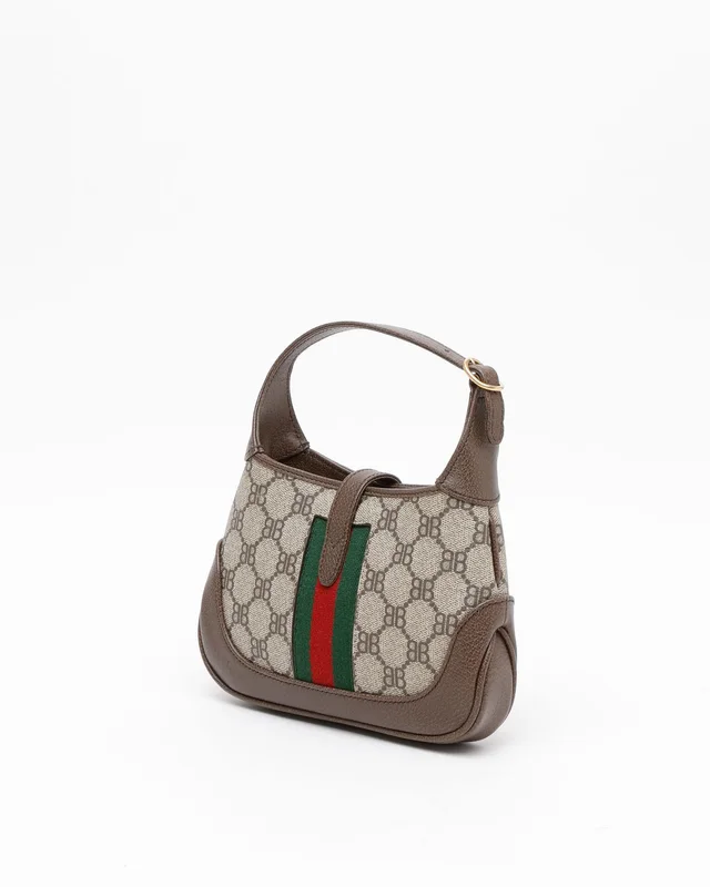 Gucci x Balenciaga The Hacker Project Mini Jackie Shoulder Bag in Coated canvas from A Retro Tale, photo 3 of 8