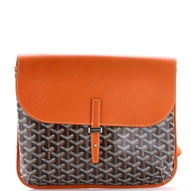 Goyard Coursier Messenger Bag Coated Canvas And Leather in brown|red Coated canvas from Poshmark