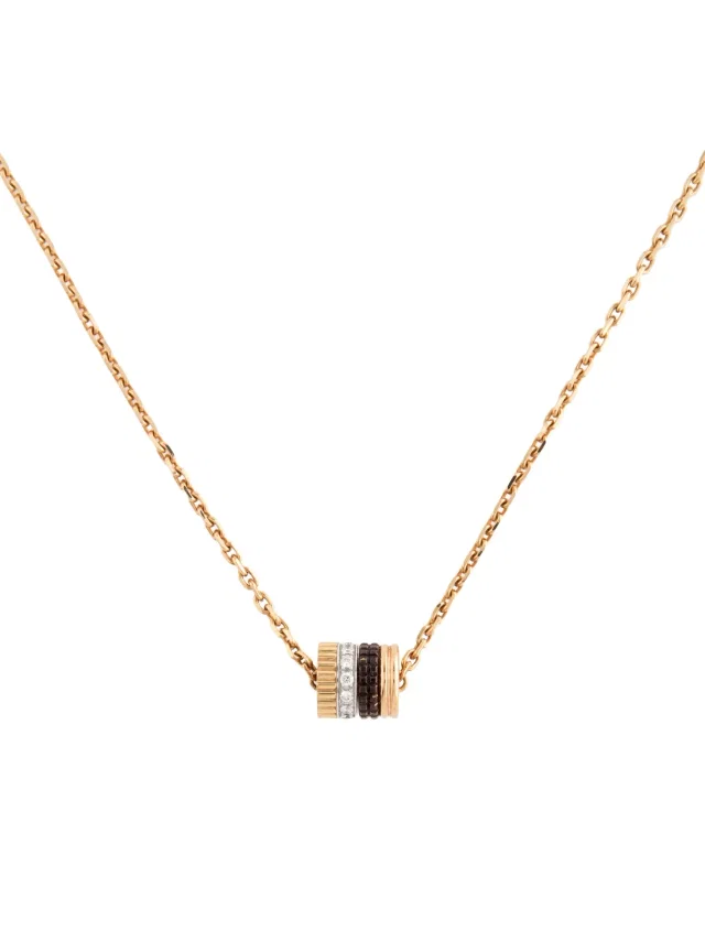 Boucheron 18K Diamond Quatre Classique Pendant Necklace, 19" in multicolor from The RealReal