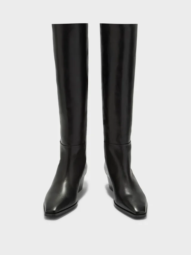 Aeyde Medea Mid-Heel Knee-High Boots, photo 3 of 6 from SENSER