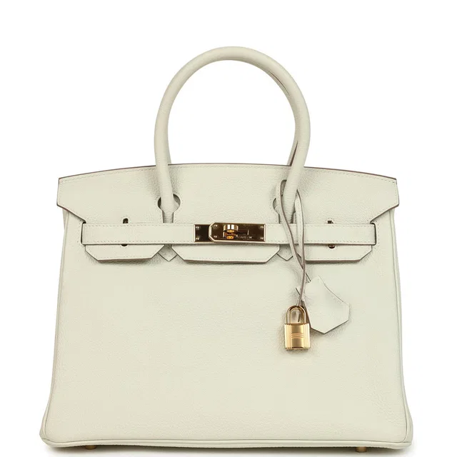 Hermès Birkin 30 Mushroom Togo Gold Hardware in Togo leather from Madison Avenue Couture